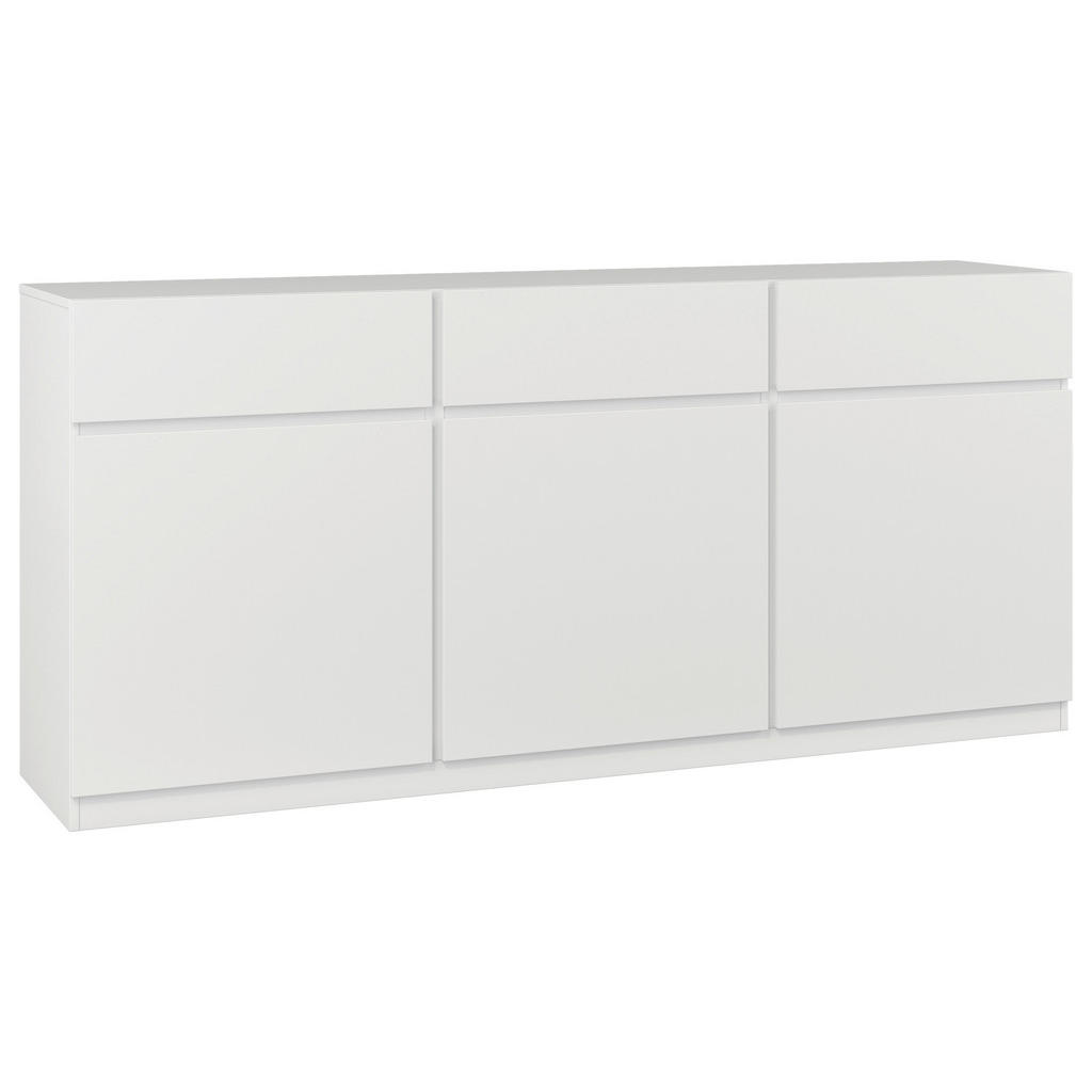 MID.YOU ŠIROKÁ KOMODA, bílá, 180/82,5/40 cm