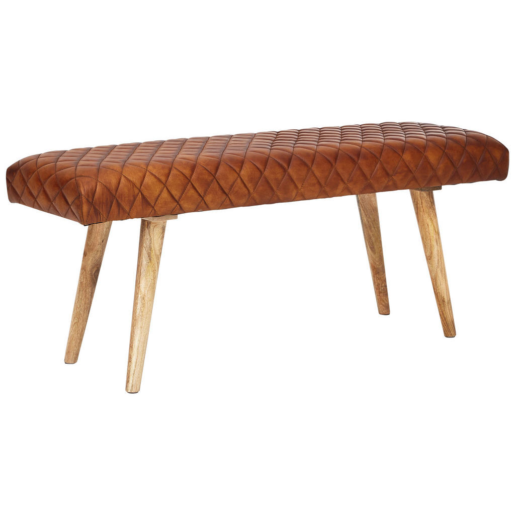 MID.YOU TABURETOVÁ LAVICE, kůže, 115/53/38 cm