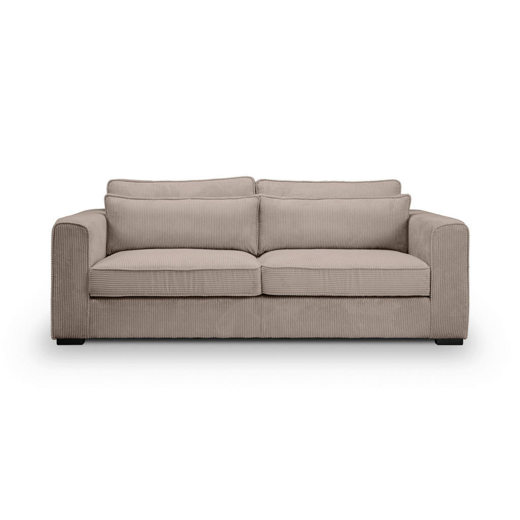 MID.YOU TŘÍMÍSTNÁ POHOVKA, textil, béžová hnědá