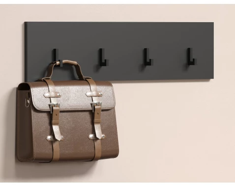 Nástěnný věšák na šaty Esteban, antracit