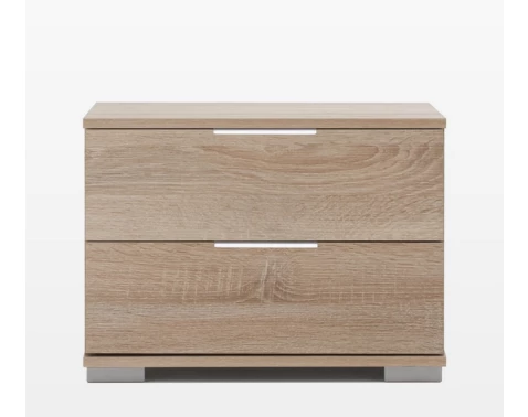 Noční stolek Easy Plus, 2 zásuvky, dub sonoma