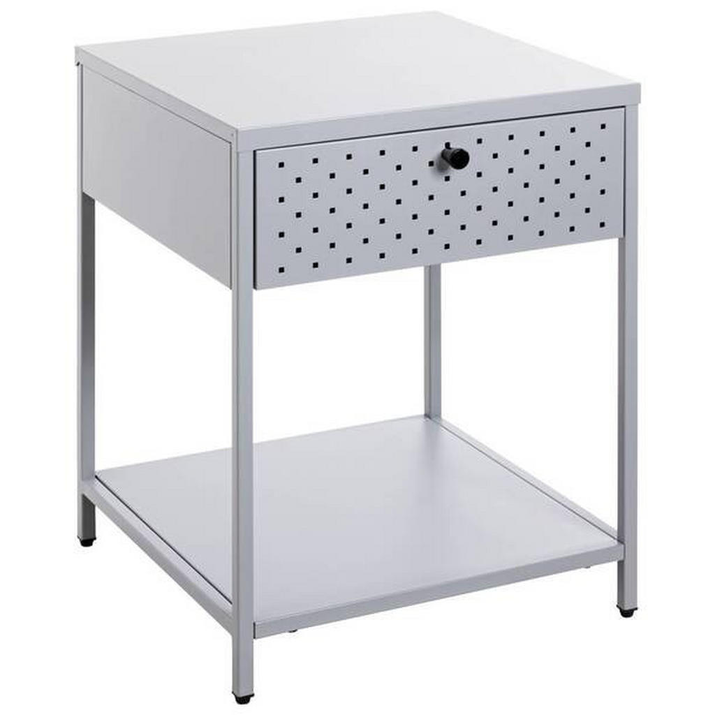 NOČNÍ STOLEK, šedá, 40/53/40 cm