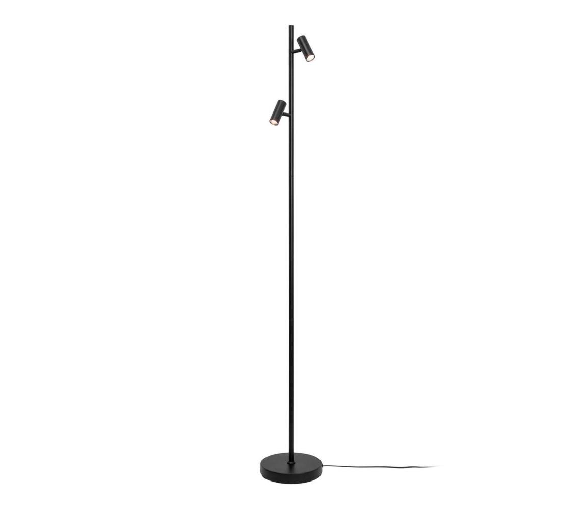 Nordlux - LED Stmívatelná stojací lampa OMARI 2xLED/3,2W/230V černá 2112254003