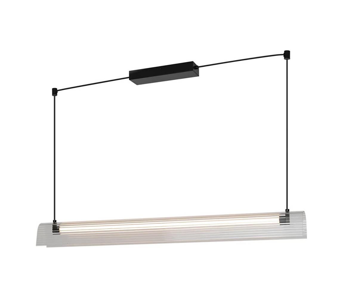 Nordlux - LED Stmívatelný lustr na lanku ALIANI LED/20W/230V 3000K černá/čirá 2612403003