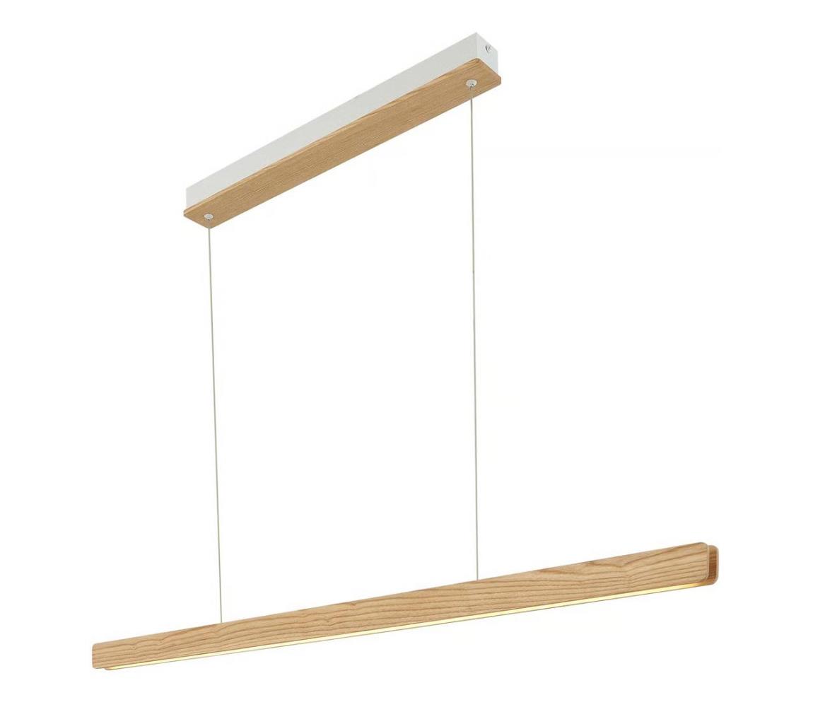 Nordlux - LED Stmívatelný lustr na lanku ILGAS LED/47W/230V 3000K bílý jasan 2412053014