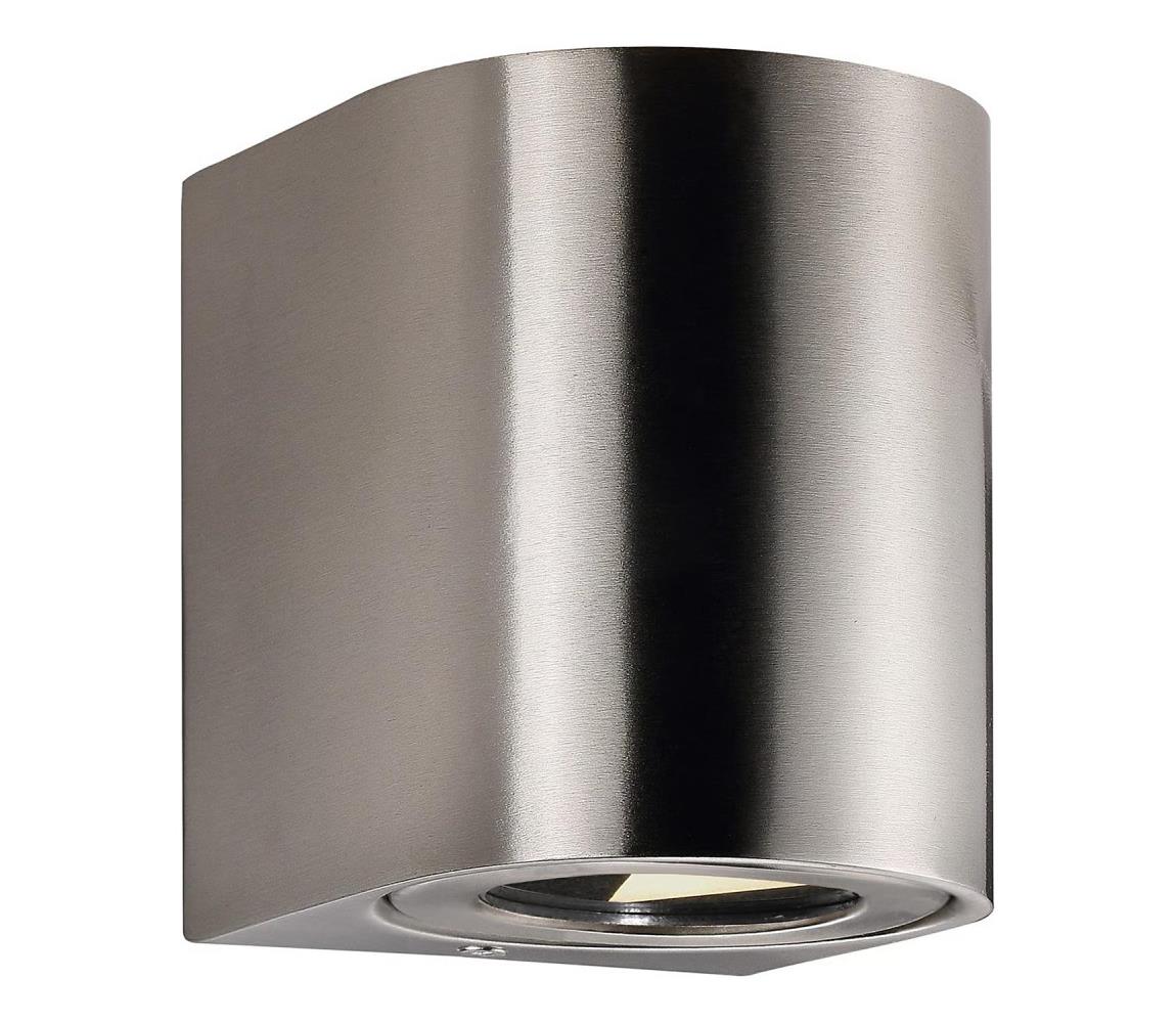 Nordlux - LED Venkovní nástěnné svítidlo CANTO 2xLED/5,5W/230V IP44 nerez 49701034