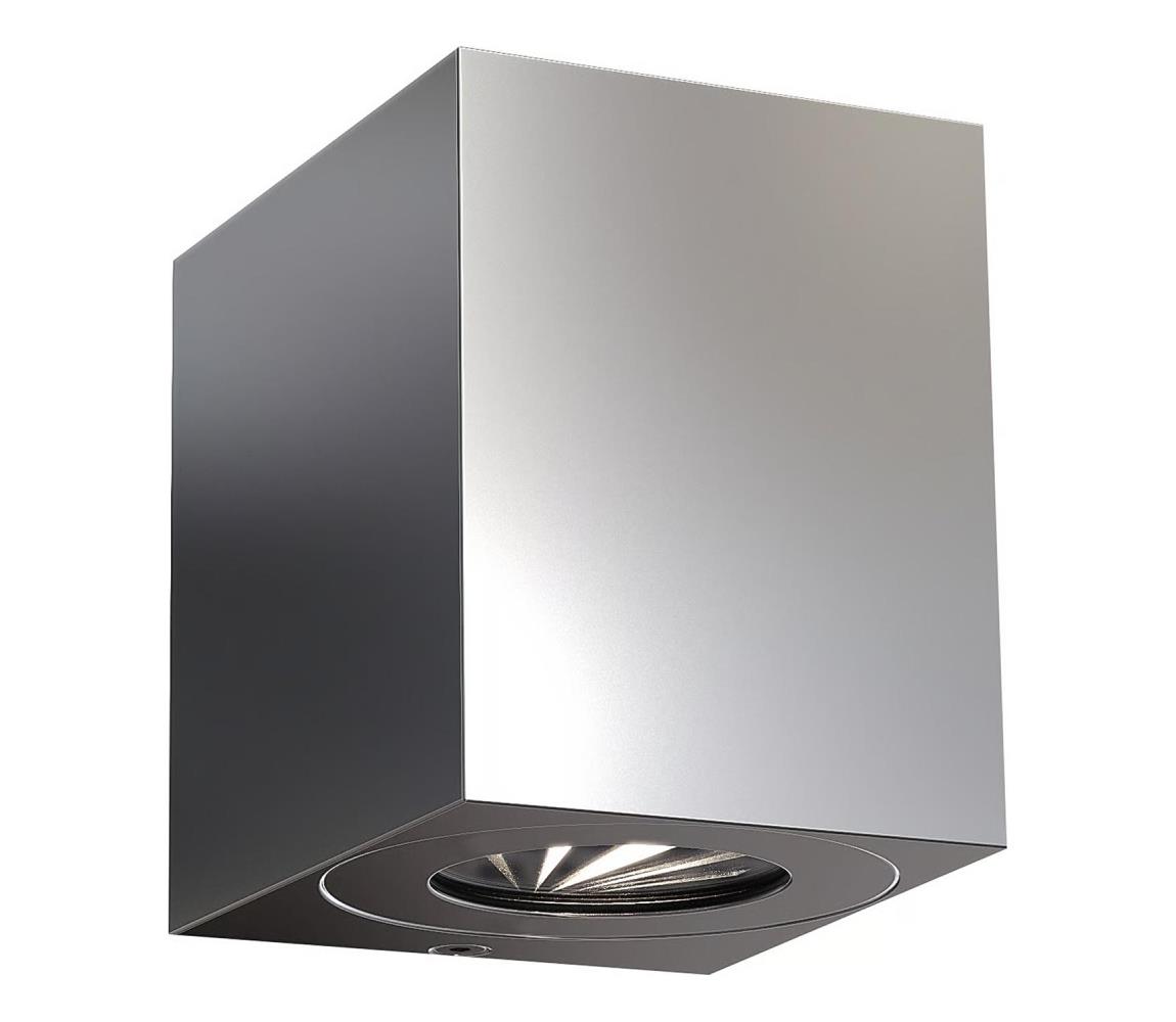 Nordlux - LED Venkovní nástěnné svítidlo CANTO 2xLED/5,5W/230V IP44 nerez 49711034