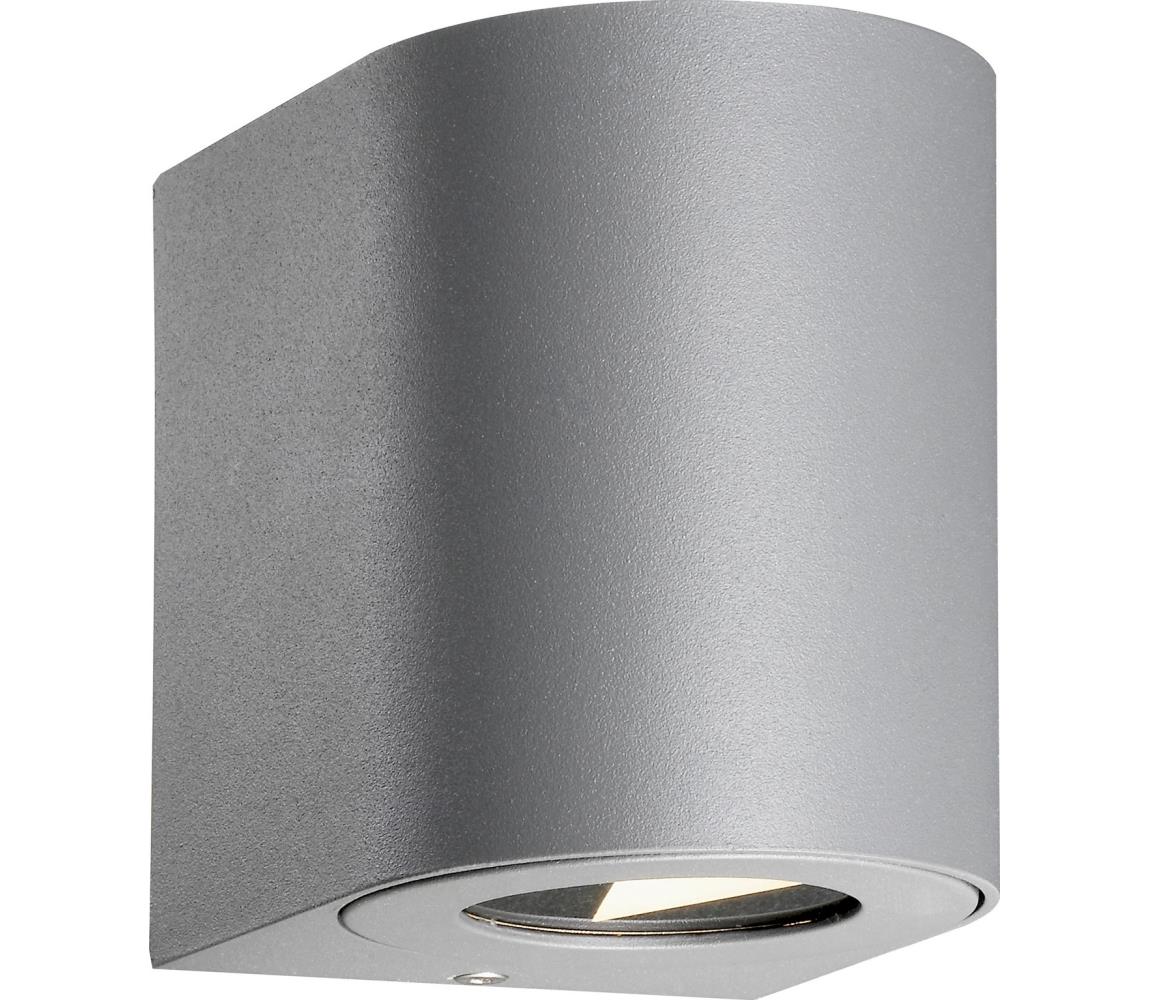 Nordlux - LED Venkovní nástěnné svítidlo CANTO 2xLED/5,5W/230V IP44 šedá 49701010