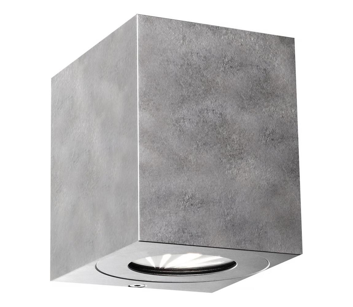Nordlux - LED Venkovní nástěnné svítidlo CANTO 2xLED/5,5W/230V IP44 stříbrná 49711031