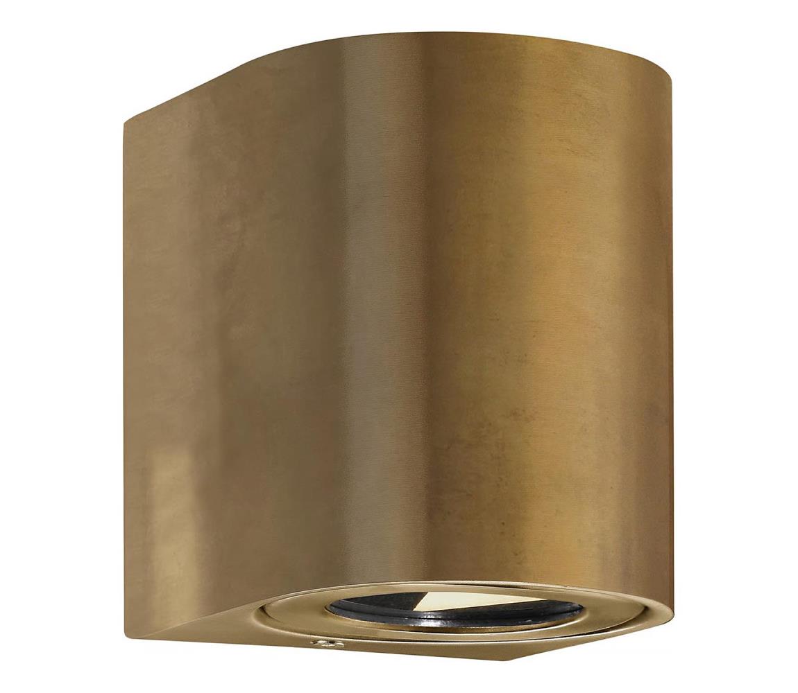 Nordlux - LED Venkovní nástěnné svítidlo CANTO 2xLED/5,5W/230V IP44 zlatá 49701035
