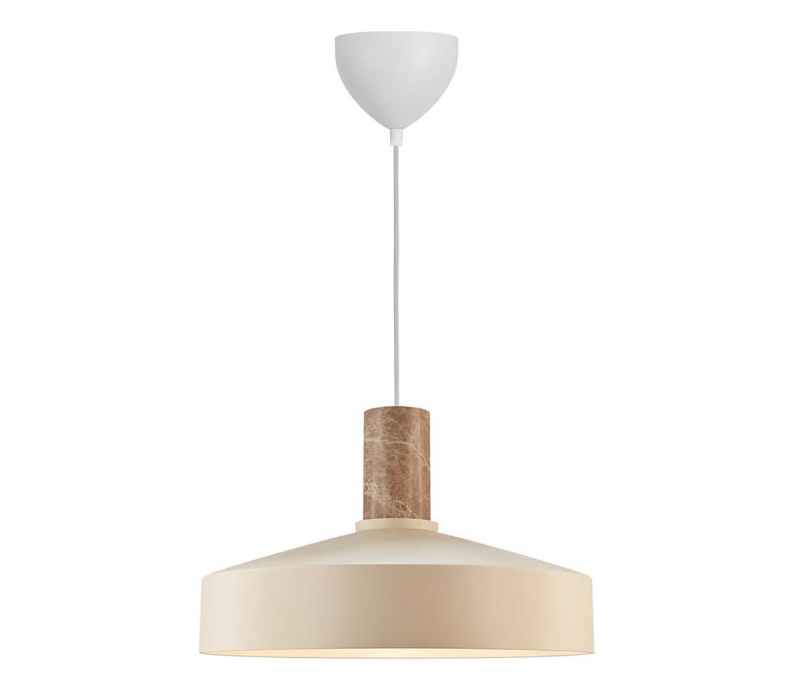 Nordlux - Lustr na lanku ELVAS 1xE27/60W/230V pr. 37,5 cm béžová 2512013009
