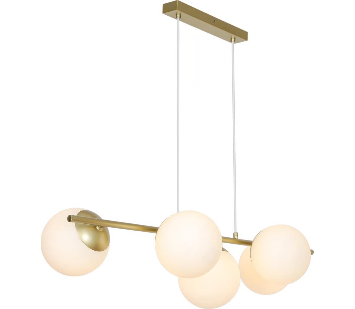 Nordlux - Lustr na lanku LILLY 5xE14/10W/230V mosaz 2612623035