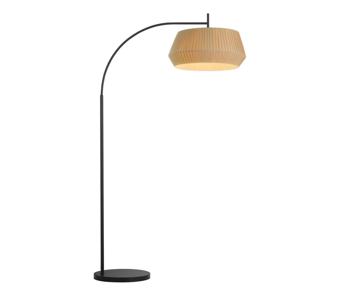 Nordlux - Stojací lampa DICTE 1xE27/60W/230V černá/béžová 2112414009