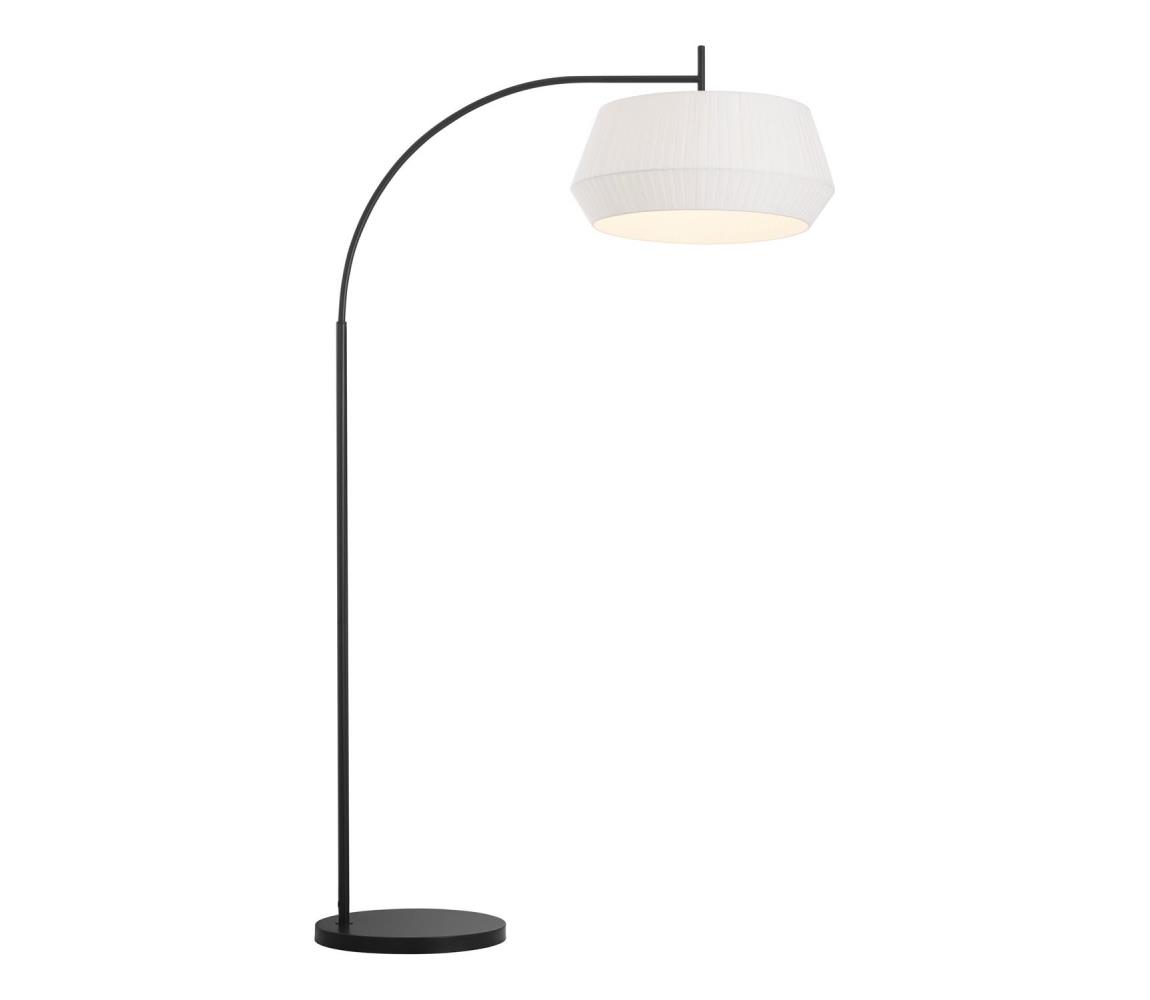 Nordlux - Stojací lampa DICTE 1xE27/60W/230V černá/bílá 2112414001
