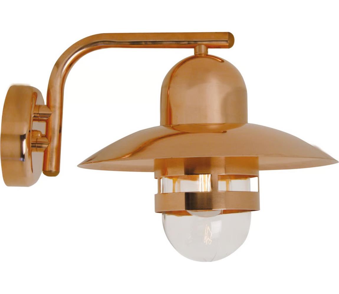 Nordlux - Venkovní nástěnné svítidlo NIBE 1xE27/60W/230V IP54 měděná 24981030