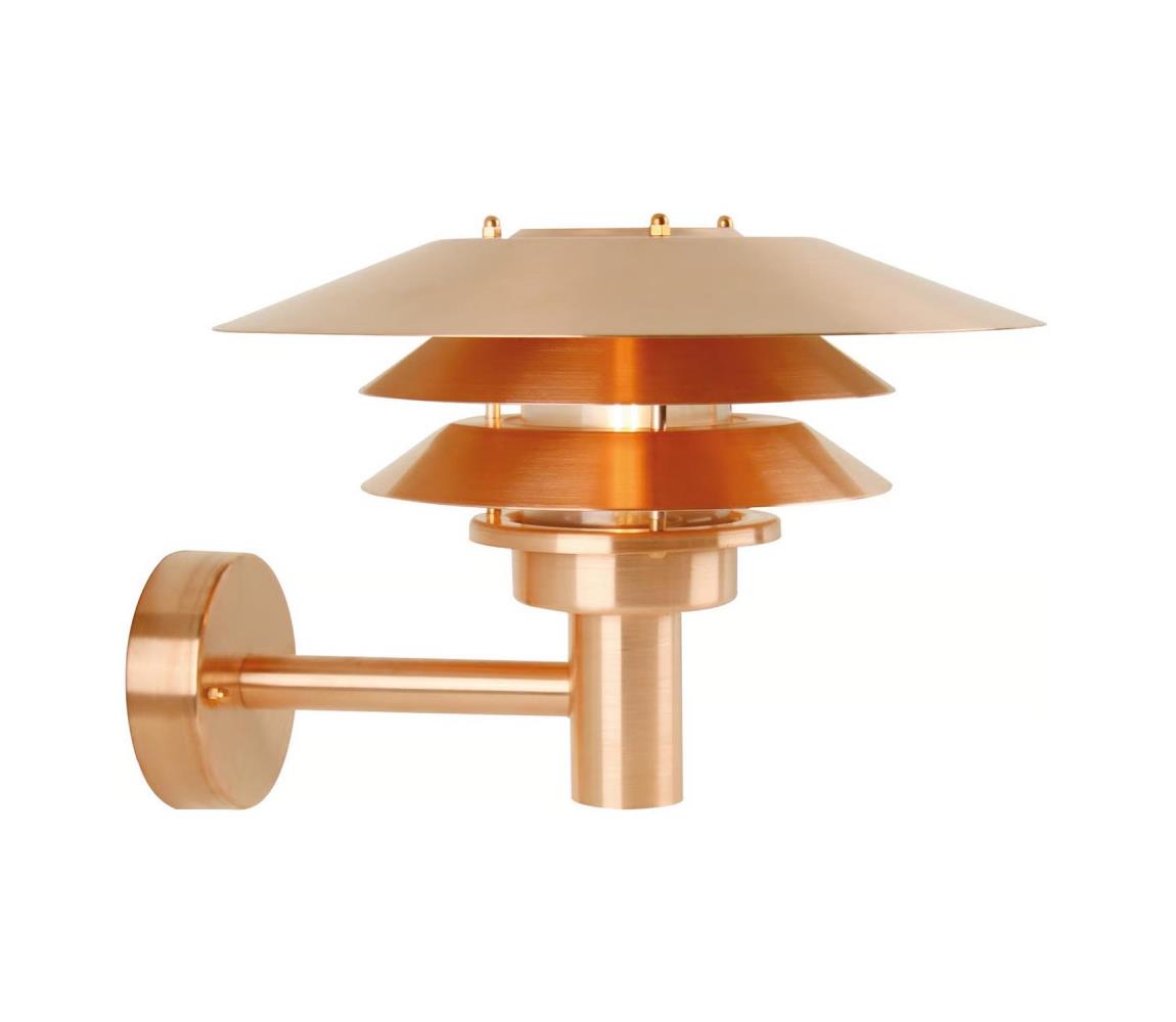 Nordlux - Venkovní nástěnné svítidlo VENO 1xE27/60W/230V IP54 měděná 10600625