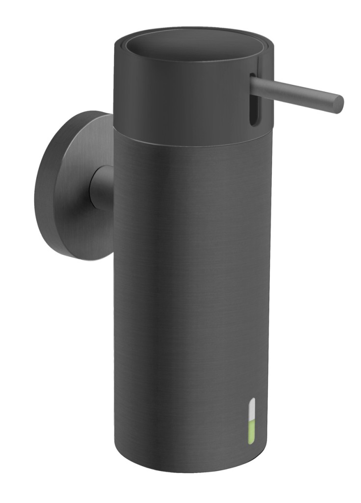 NOVASERVIS Dávkovač mýdla SMILE, gun metal ASM34GM