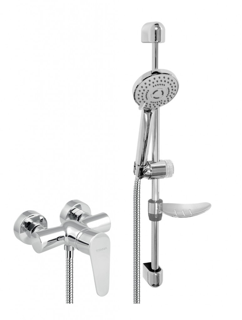 NOVASERVIS Koupelnová sada sprchová Titania Fresh, chrom 96065KIT,0
