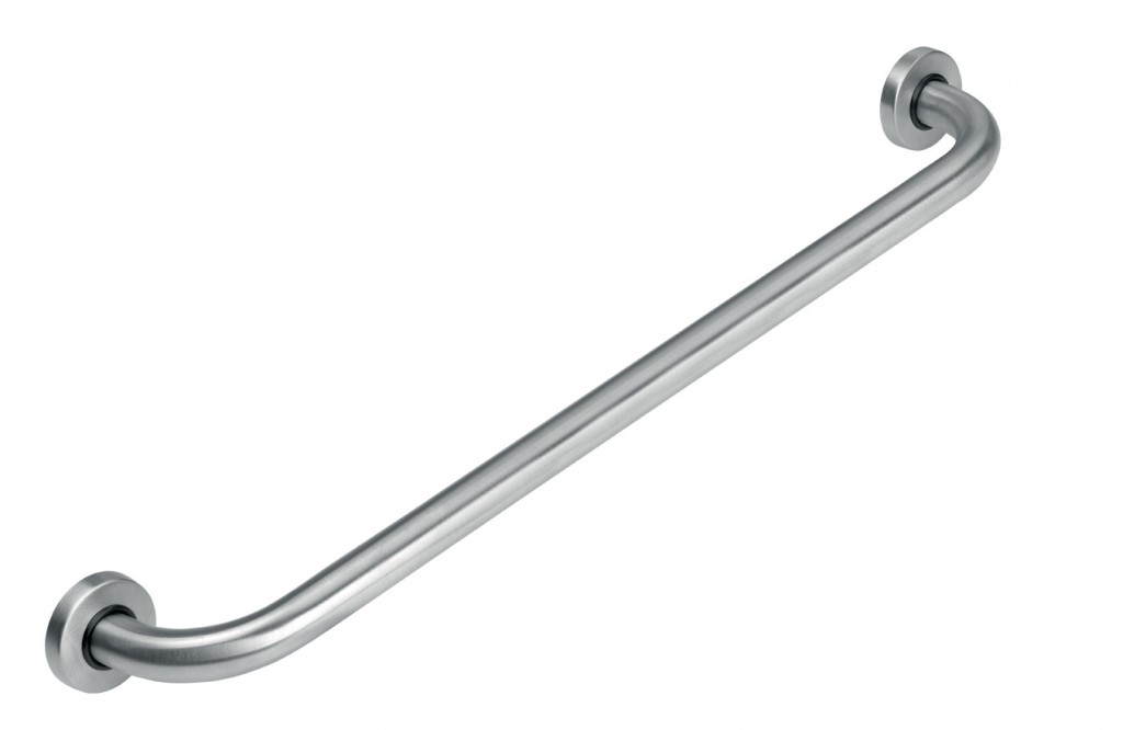 NOVASERVIS Madlo rovné 800 mm s krytkami kartáčovaná nerez R6680,4