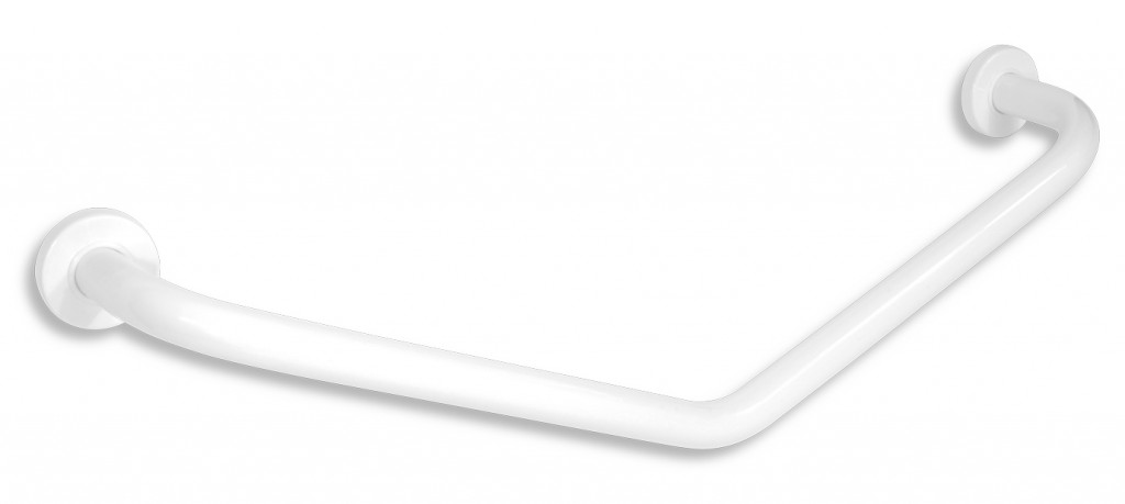 NOVASERVIS Úhlové držadlo s krytkami 400x400mm bílé R66404,11