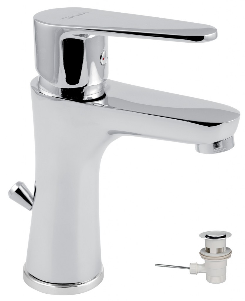 NOVASERVIS Umyvadlová baterie s výpustí Titania Fresh chrom 96001,0