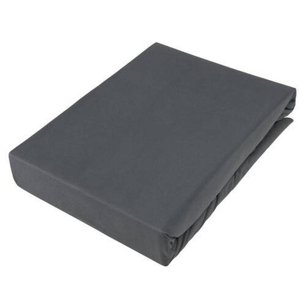 Novel BOXSPRINGOVÉ PROSTĚRADLO, žerzej, antracitová, 180/220 cm