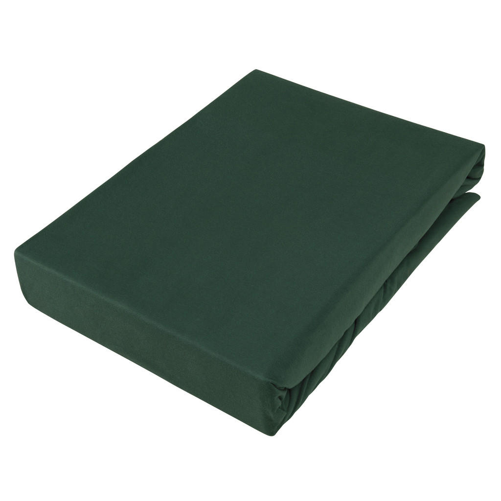 Novel BOXSPRINGOVÉ PROSTĚRADLO, žerzej, tmavě zelená, 140/220 cm