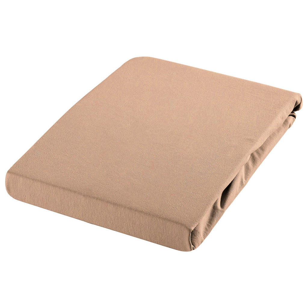 Novel ELASTICKÉ PROSTĚRADLO, žerzej, hnědá, 180-200/200-220 cm