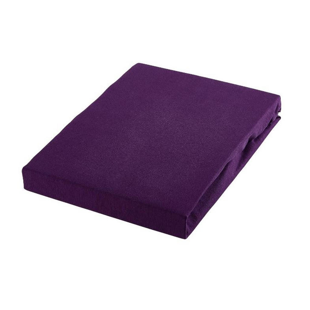 Novel ELASTICKÉ PROSTĚRADLO, žerzej, ostružinová, 180-200/200-220 cm