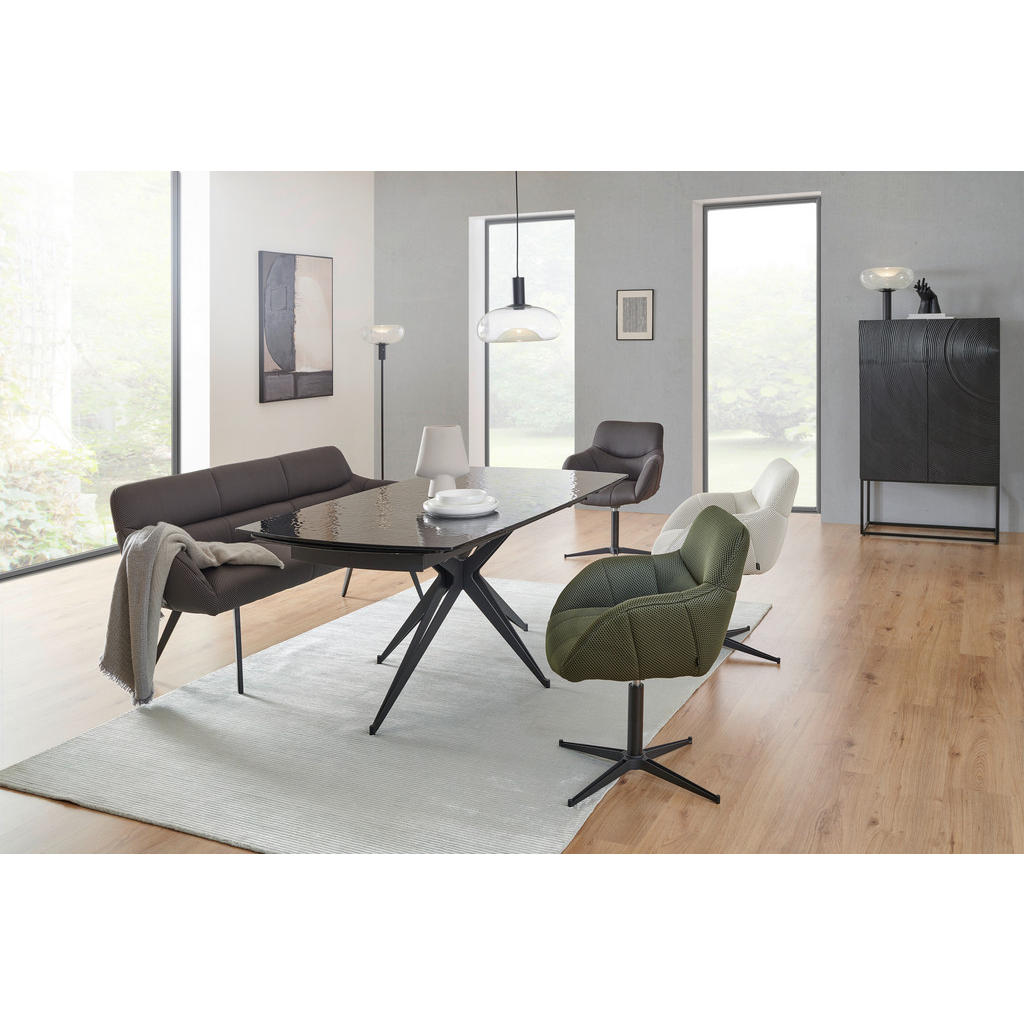 Novel JÍDELNÍ STŮL, černá, 180-260/90-95/76 cm