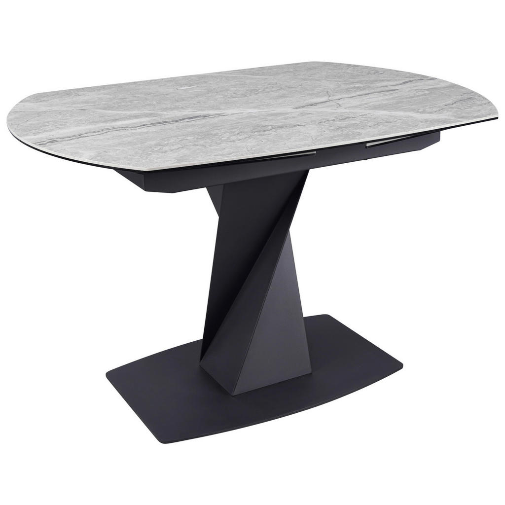 Novel JÍDELNÍ STŮL, šedá, černá, 120-178/90/76 cm