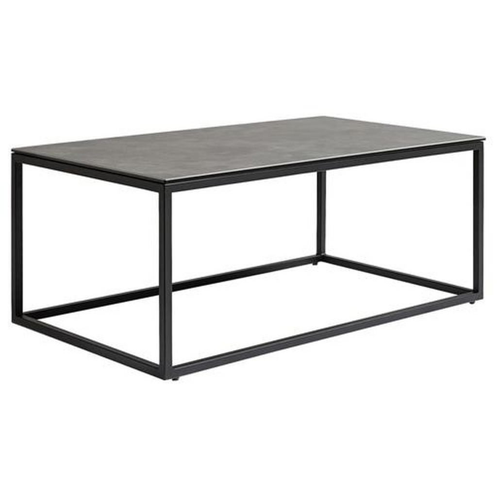 Novel KONFERENČNÍ STOLEK, šedá, černá, kov, sklo, keramika, 100/60/42 cm 1