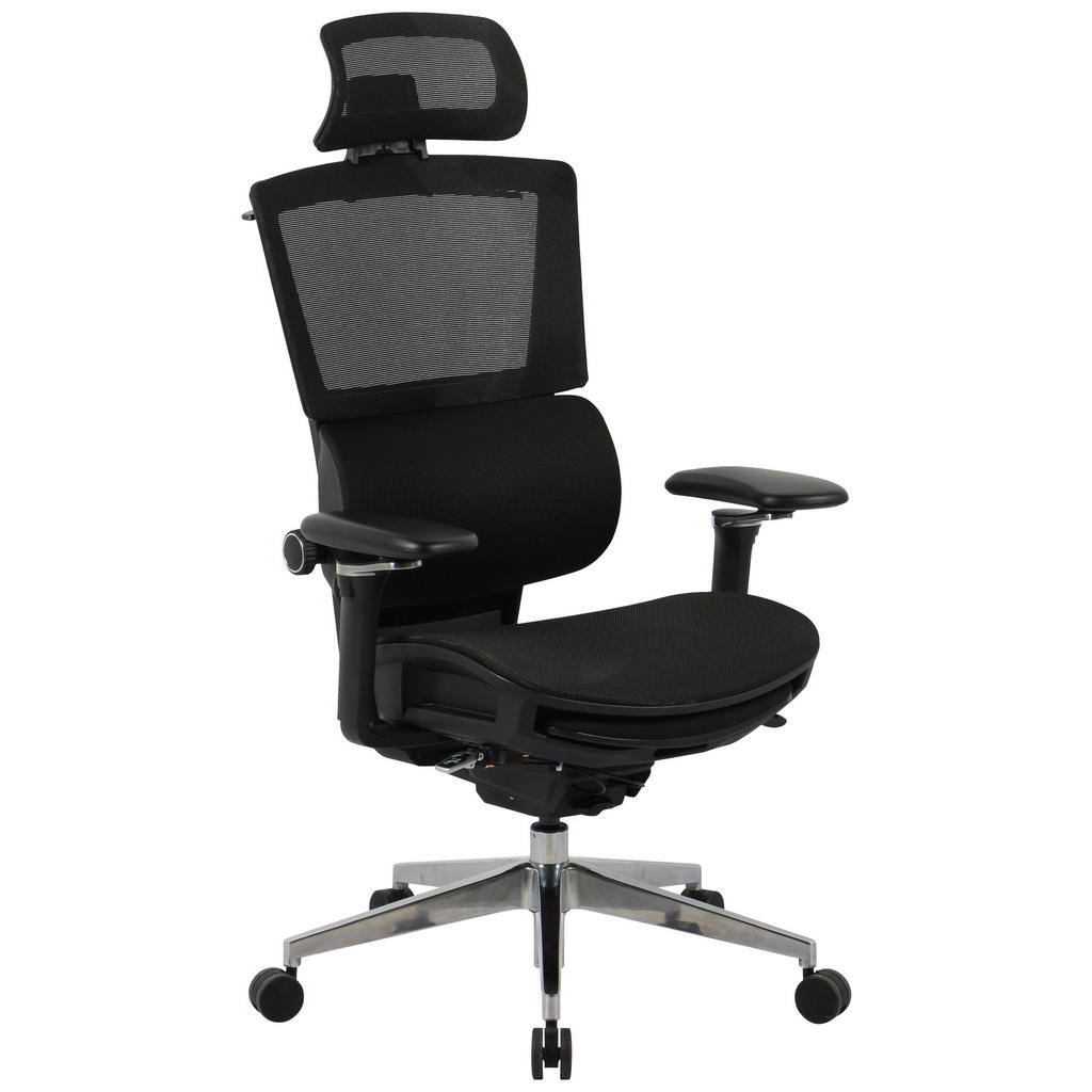 Novel OTOČNÁ ŽIDLE, síťovina, černá 1