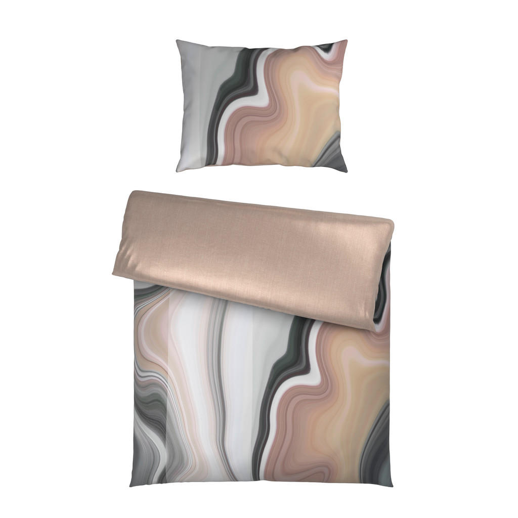 Novel POVLEČENÍ, satén, šedohnědá, 140/200 cm 1