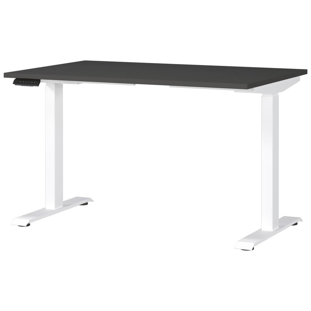 Novel PSACÍ STŮL, barvy grafitu, bílá, 120/80/72-118 cm