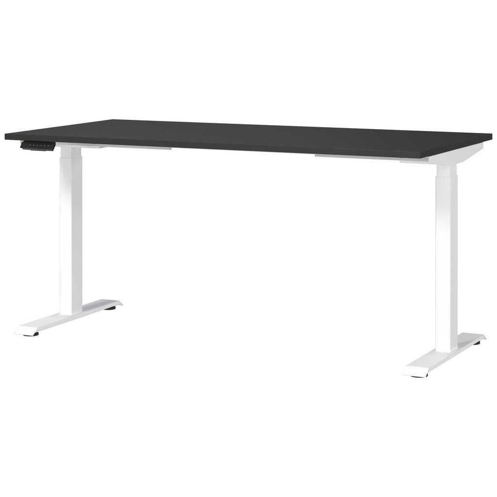 Novel PSACÍ STŮL, barvy grafitu, bílá, 160/80/72-118 cm