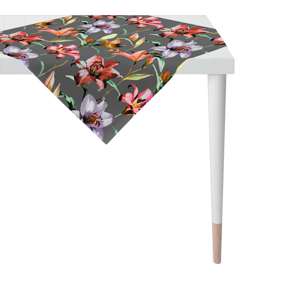 Novel UBRUS, 85/85 cm, antracitová, vícebarevná