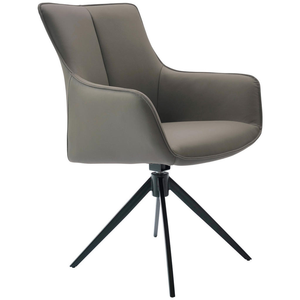 Novel ŽIDLE S PODRUČKAMI, železo, šedá, černá