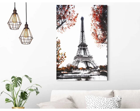 Obraz na plátně Podzim v Paříži, 60x80 cm