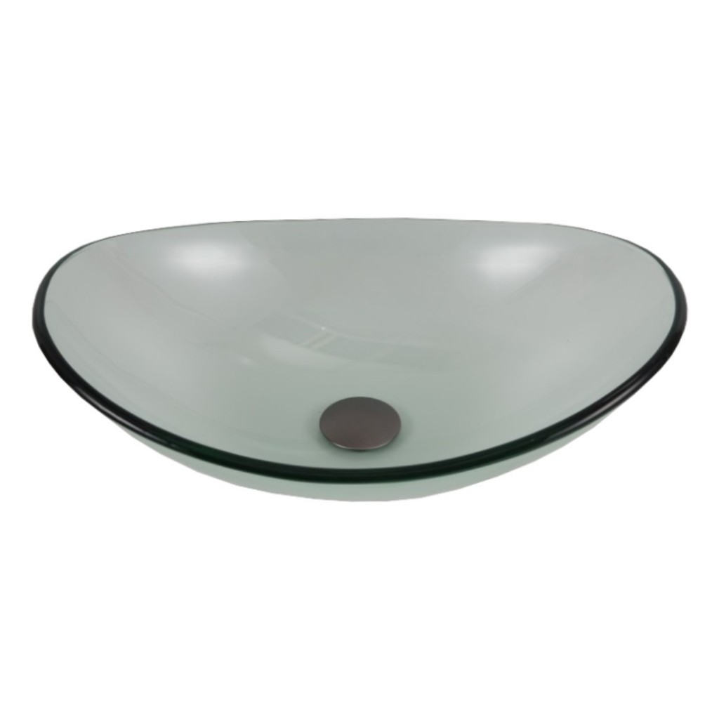 OLSEN SPA Skleněné umyvadlo na desku DEVENTER 55×37×16  OLKLTG108