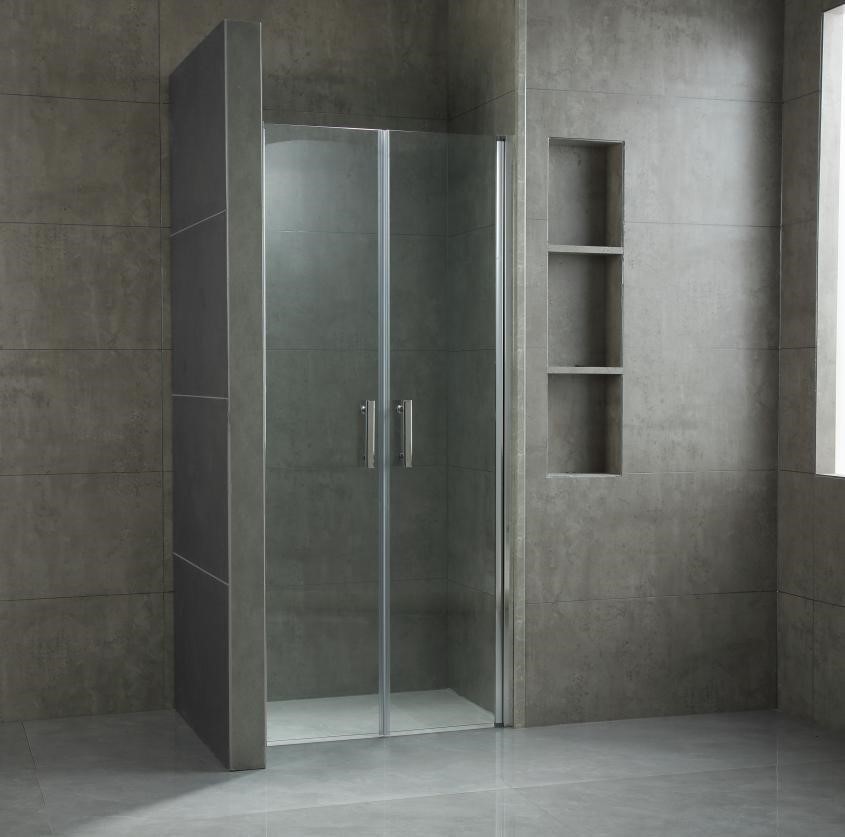 OLSEN SPA Sprchové dveře VITORIA NEW Barva rámu Hliník leštěný, Rozměr A 80, Směr zavírání Univerzální Levé / Pravé, Výplň Čiré bezpečnostní sklo 6 mm OLBENW102680CC