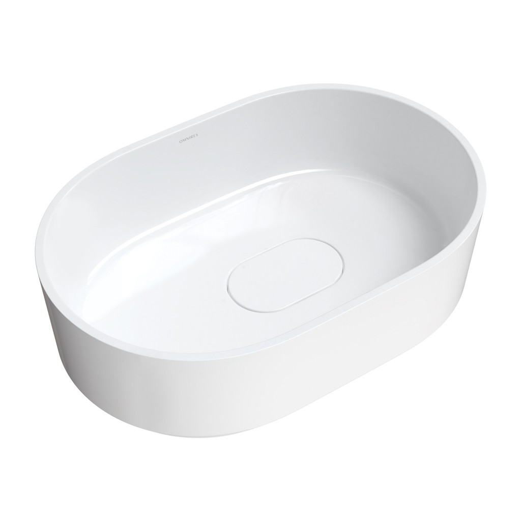 OMNIRES CADENCE M+ umyvadlo na desku, 62 x 42 cm bílá lesk /BP/ CADENCE620BP