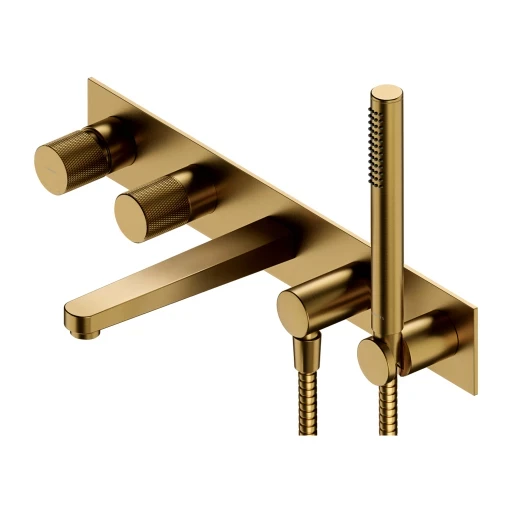 OMNIRES CONTOUR vanová baterie 5-otvorová podomítková zlatá kartáčovaná /GLB/ CT8037/1GLB