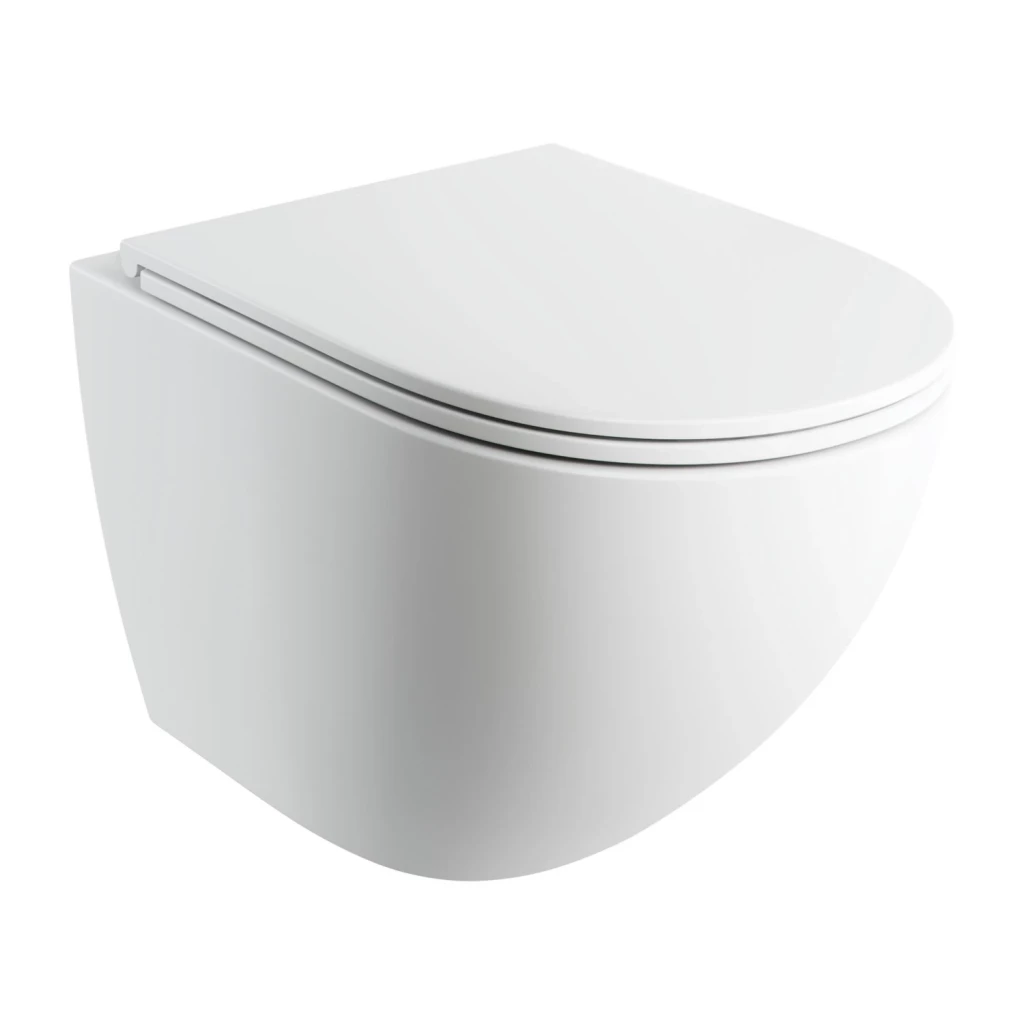 OMNIRES OTTAWA COMFORT Závěsná mísa SILENT POWER™ sedátko SOFT, 54 x 37 cm, bílé matná OTTAWACSPMWBM