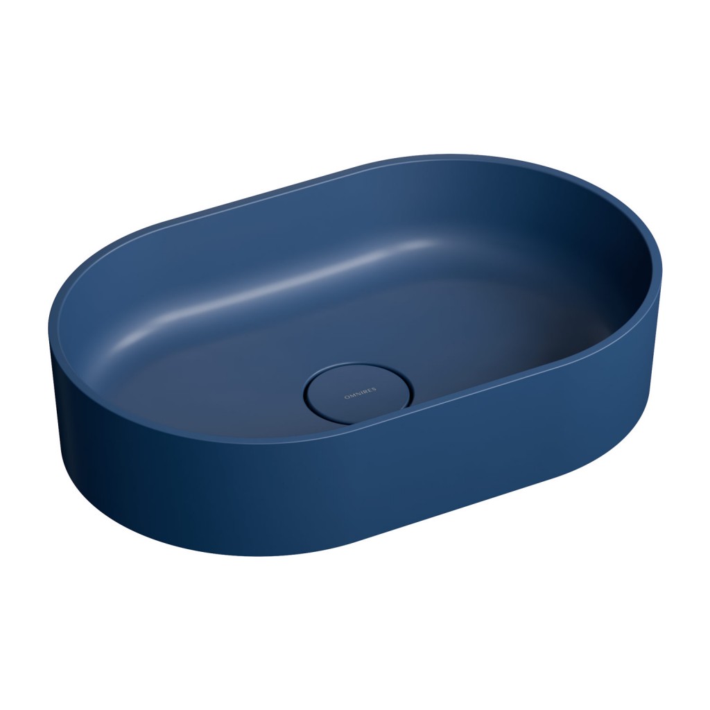 OMNIRES OVO M+ umyvadlo na desku, 55 x 36 cm midnight blue /MB/ (OVOUNMB) 2. jakost