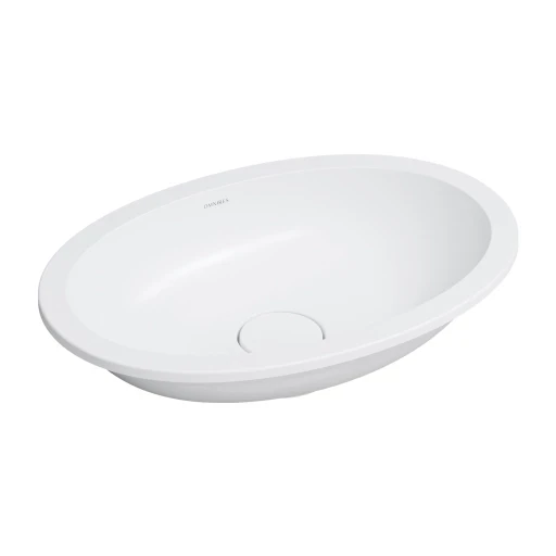 OMNIRES SHELL M+ umyvadlo zapuštěné do desky, 48 x 31 cm, matná bílá SHELL480UPBM