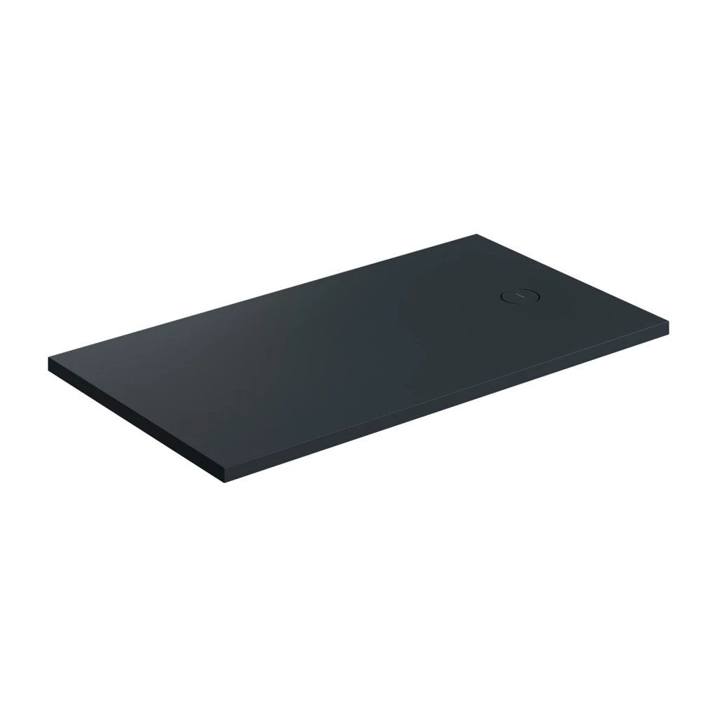 OMNIRES Sprchová vanička AQUAROCK kompozit, protiskluzová, obdélníková 80 x 140 cm, černá láva AQUAROCK80-140BLV
