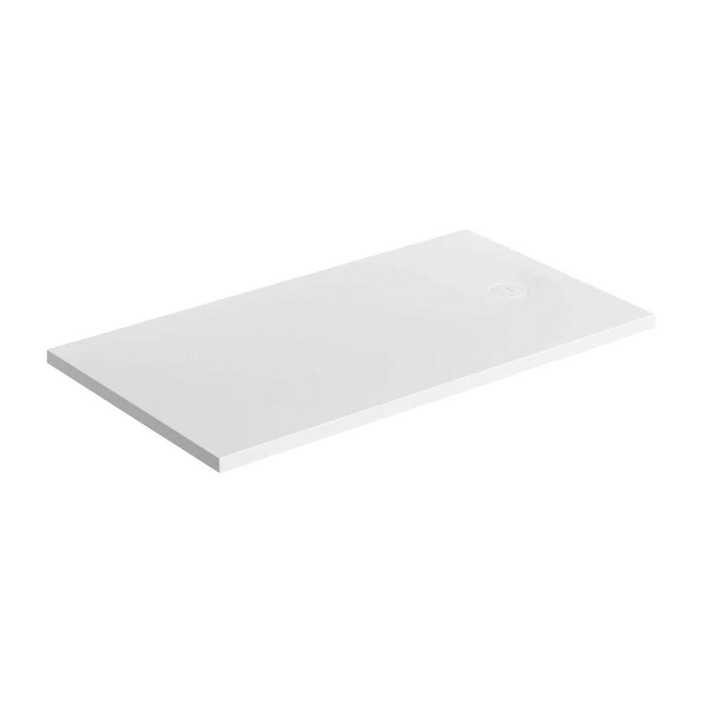 OMNIRES Sprchová vanička AQUAROCK kompozit, protiskluzová, obdélníková 80 x 160 cm, bílá mat AQUAROCK80-160BM