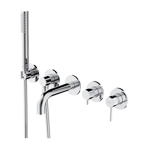 OMNIRES Y vanová baterie s 5 otvory pro podomítkovou instalaci, chrom Y1237-1SCR