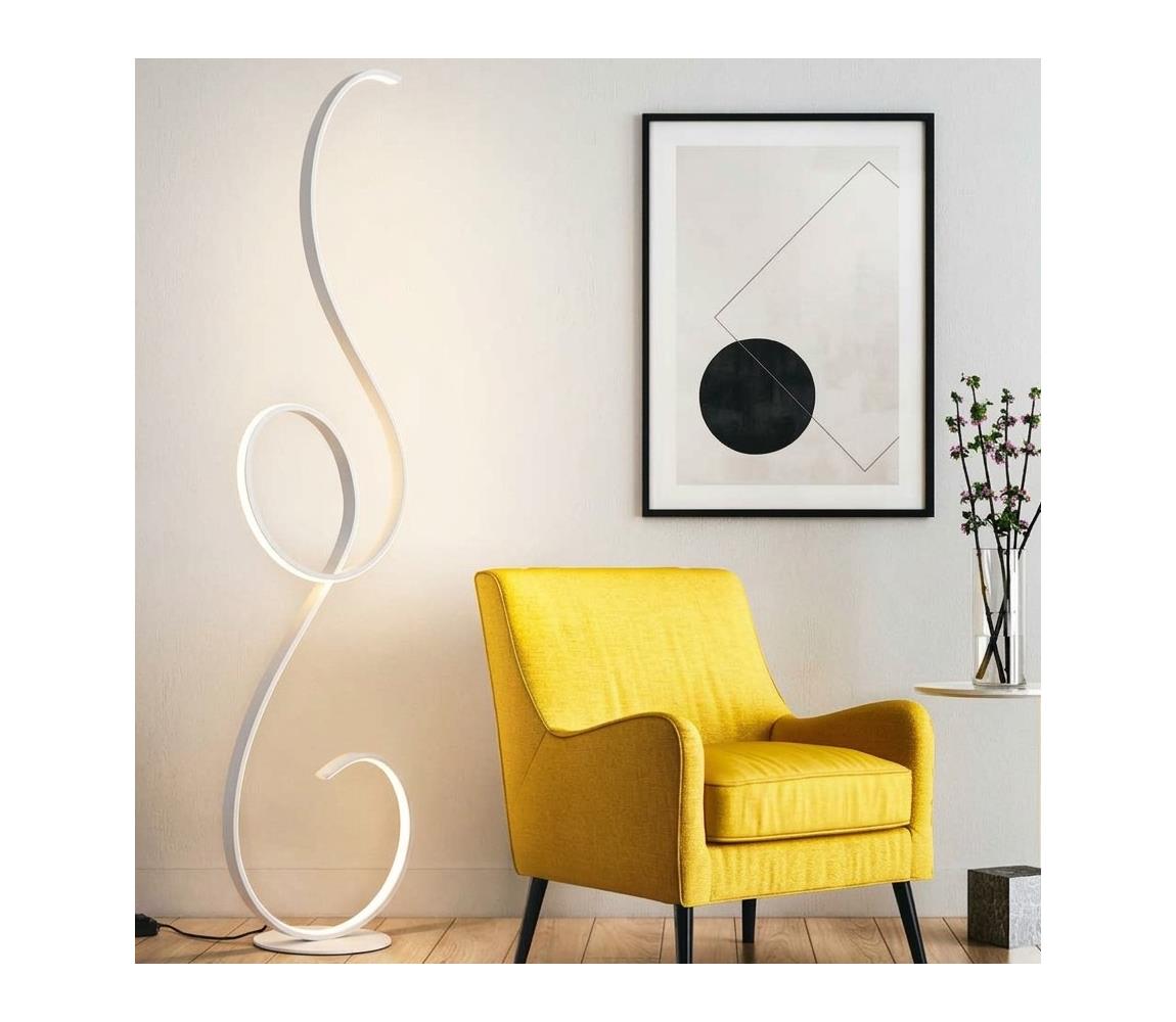 Ondaluce - LED Stmívatelná stojací lampa FLOK LED/44W/230V 152 cm bílá PT.FLOK/B.CO